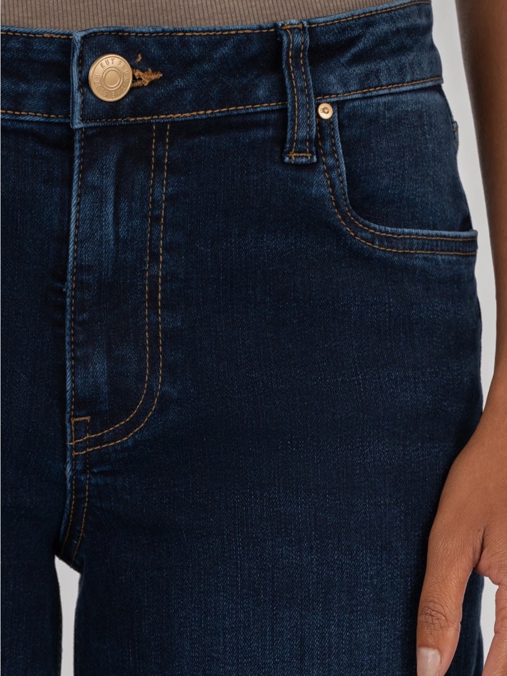 Kut from the Kloth Indigo Jeans with Contrast Stitching